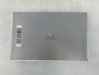 2016 Infiniti Q50 Owners Manual Book Guide P/N:0M16E0 0V37U1 OEM Used Auto Parts