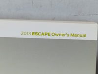 2013 Ford Escape Owners Manual Book Guide P/N:DJ5J 19A321 AA OEM Used Auto Parts