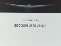 2016 Chrysler 200 Owners Manual Book Guide P/N:19UF-926-AA OEM Used Auto Parts