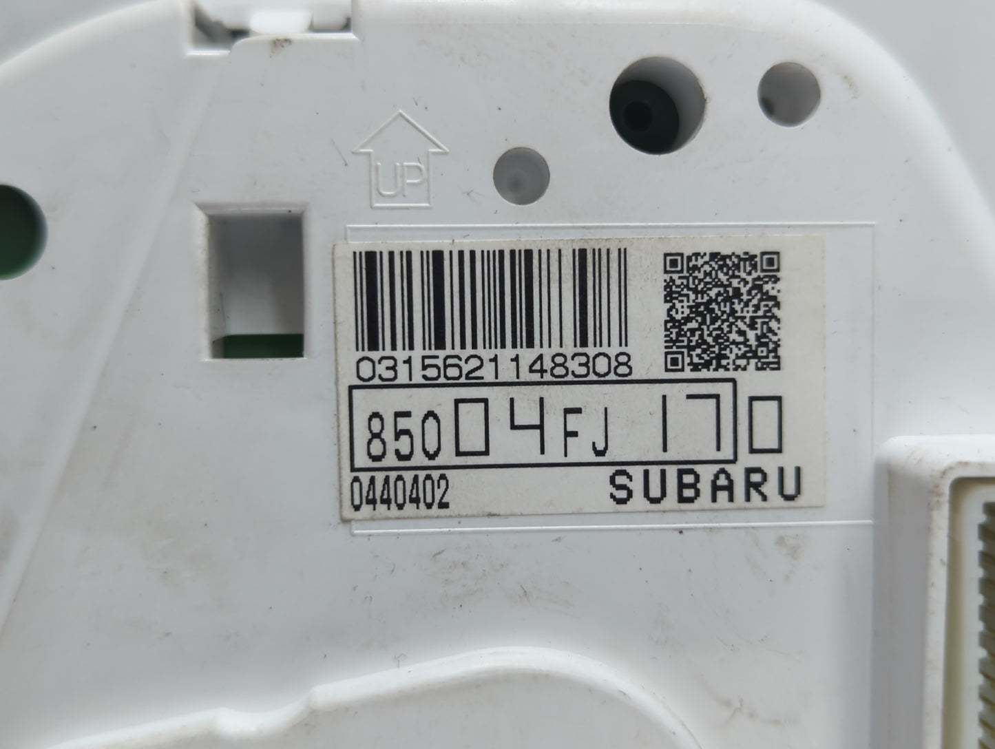 2016 Subaru Xv Instrument Cluster Speedometer Gauges P/N:85004FJ170 Fits OEM Used Auto Parts - Oemusedautoparts1.com