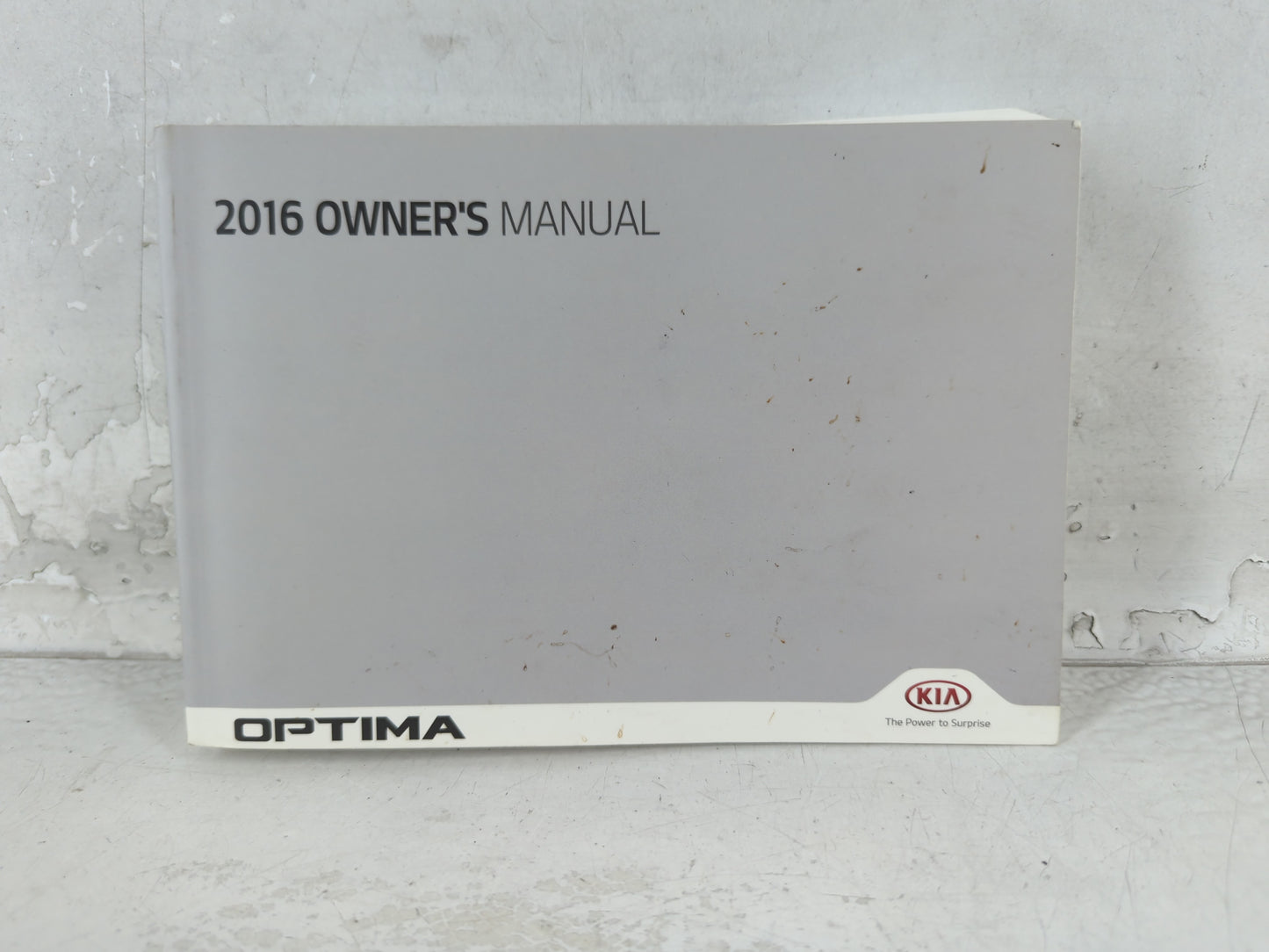2016 Kia Optima Owners Manual Book Guide P/N:GDG5-EU5DB OEM Used Auto Parts