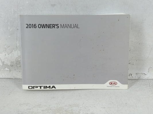 2016 Kia Optima Owners Manual Book Guide P/N:GDG5-EU5DB OEM Used Auto Parts