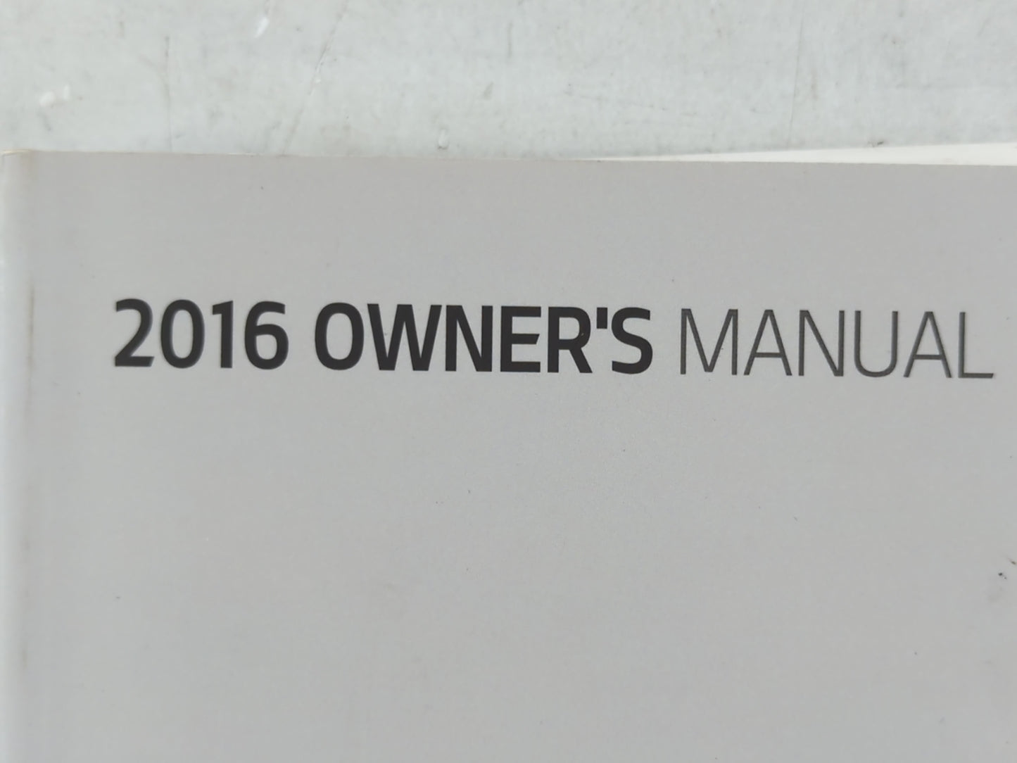 2016 Kia Optima Owners Manual Book Guide P/N:GDG5-EU5DB OEM Used Auto Parts