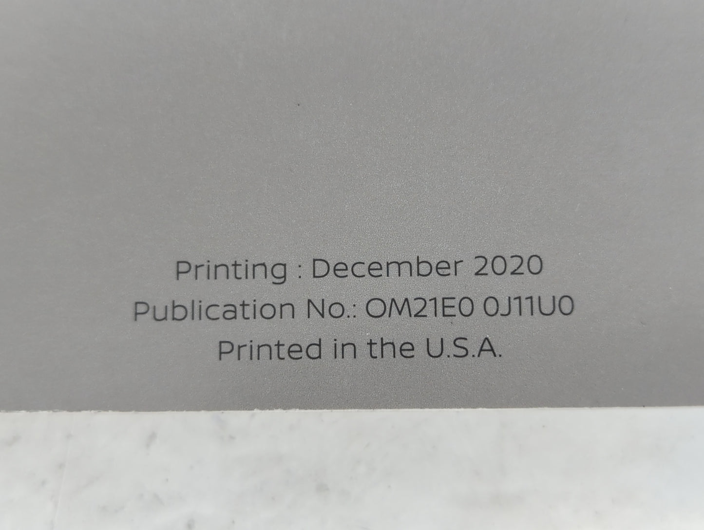 2021 Nissan Rogue Sport Owners Manual Book Guide P/N:OM21E0 0J11U0 OEM Used Auto Parts