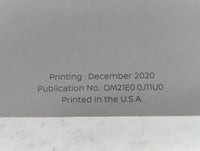 2021 Nissan Rogue Sport Owners Manual Book Guide P/N:OM21E0 0J11U0 OEM Used Auto Parts