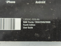 2013 Dodge Ram 1500 Owners Manual Book Guide P/N:13D241-926-AA OEM Used Auto Parts