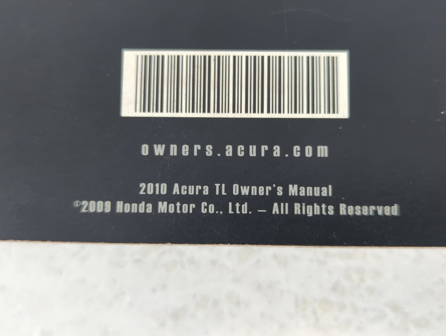 2010 Acura Tl Owners Manual Book Guide P/N:00X31-TK4-6100 OEM Used Auto Parts - Oemusedautoparts1.com