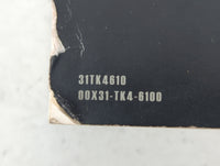 2010 Acura Tl Owners Manual Book Guide P/N:00X31-TK4-6100 OEM Used Auto Parts - Oemusedautoparts1.com