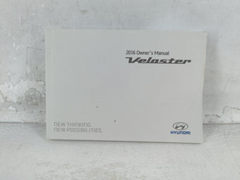 compare product 2016 Hyundai Veloster Owners Manual Book Guide P/N:G2V0-EU56D OEM Used Auto Parts