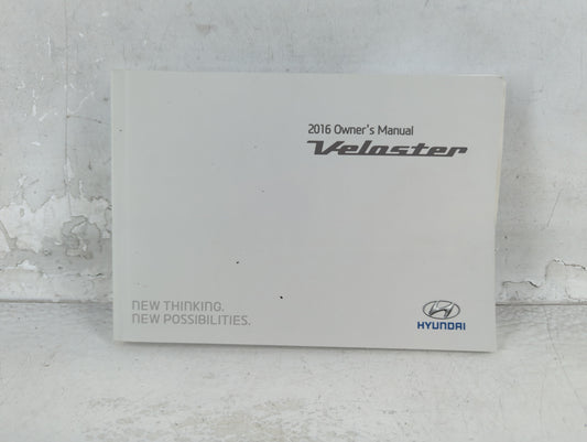 2016 Hyundai Veloster Owners Manual Book Guide P/N:G2V0-EU56D OEM Used Auto Parts