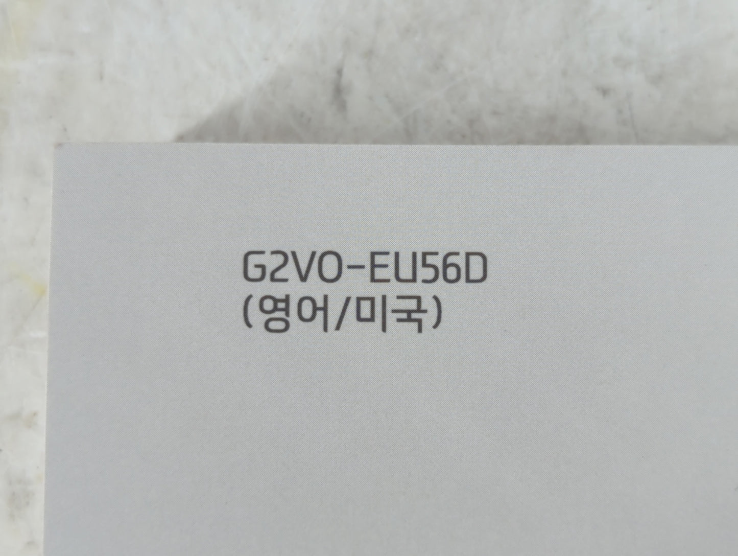 2016 Hyundai Veloster Owners Manual Book Guide P/N:G2V0-EU56D OEM Used Auto Parts