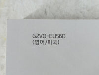 2016 Hyundai Veloster Owners Manual Book Guide P/N:G2V0-EU56D OEM Used Auto Parts