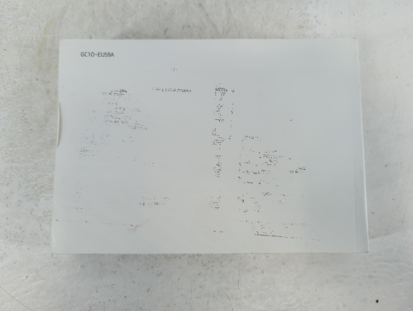 2016 Hyundai Sonata Owners Manual Book Guide P/N:GC10-EU59A OEM Used Auto Parts