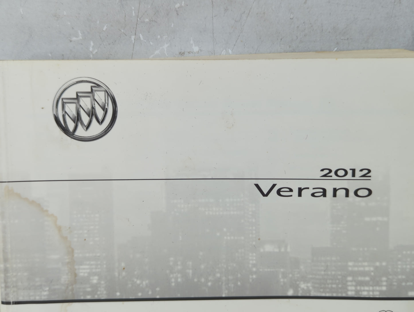 2012 Buick Verano Owners Manual Book Guide P/N:20916303 OEM Used Auto Parts