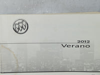 2012 Buick Verano Owners Manual Book Guide P/N:20916303 OEM Used Auto Parts