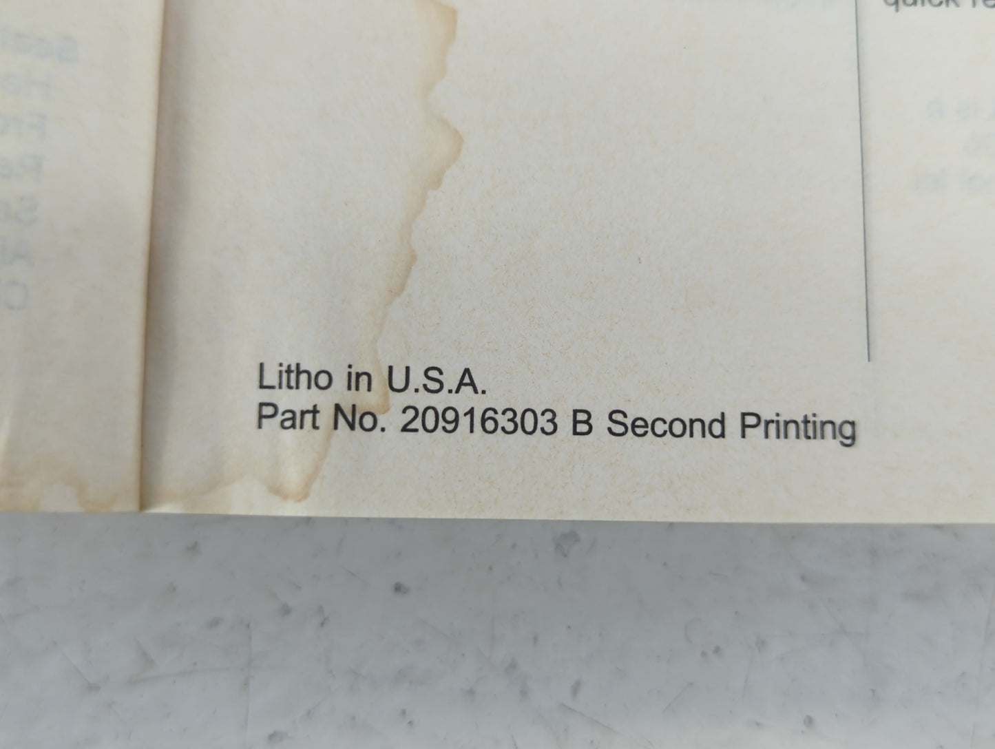 2012 Buick Verano Owners Manual Book Guide P/N:20916303 OEM Used Auto Parts