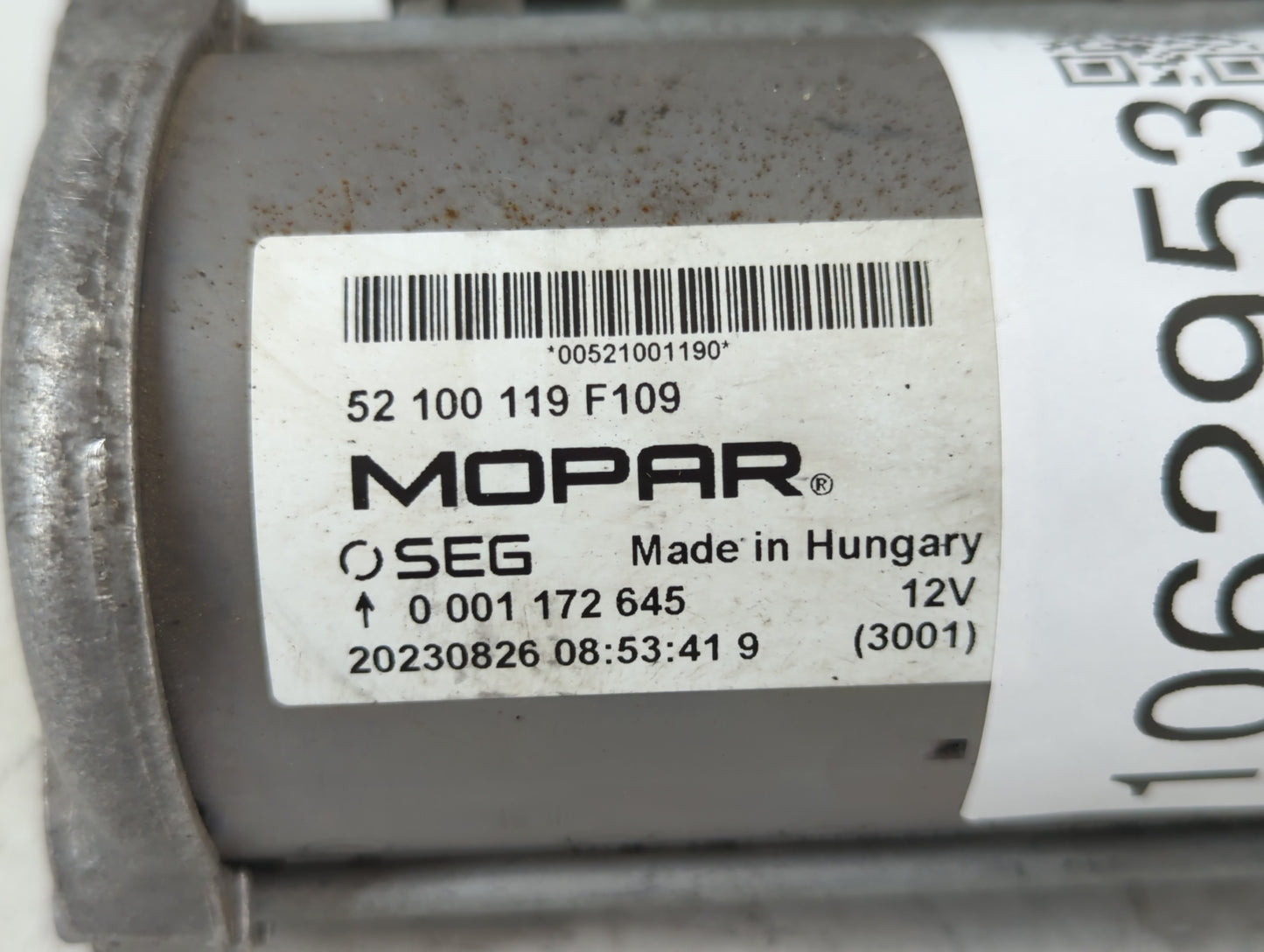2024 Alfa Romeo Stelvio Car Starter Motor Solenoid OEM P/N:0 001 172 645 52 100 119 F109 Fits Fits 2017 OEM Used Auto Parts - Oemusedautoparts1.com