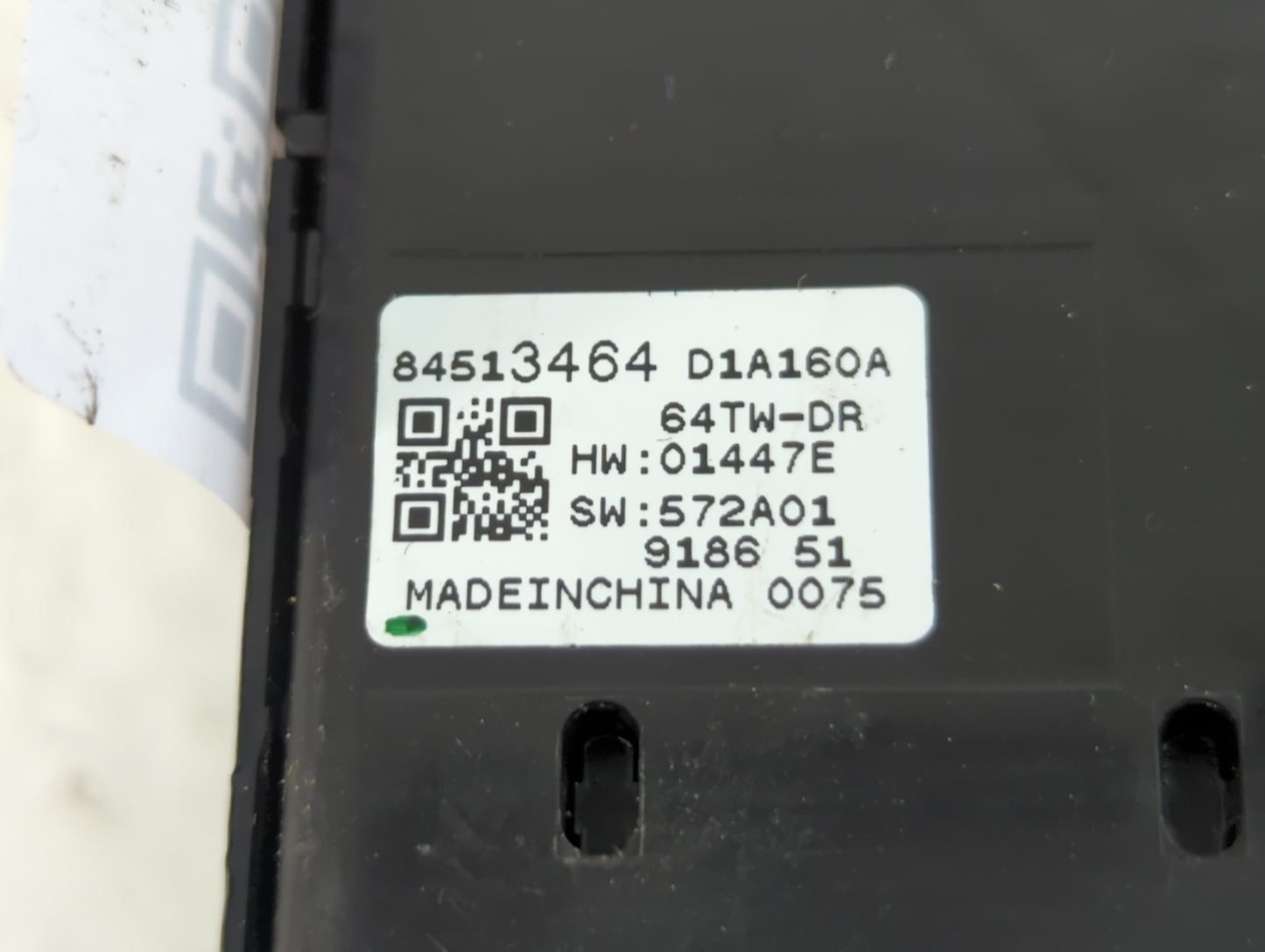 2023 Chevrolet Traverse Master Power Window Switch Replacement Driver Side Left P/N:84513464 Fits OEM Used Auto Parts