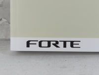 2019 Kia Forte Owners Manual Book Guide P/N:DLS4-EU95E OEM Used Auto Parts