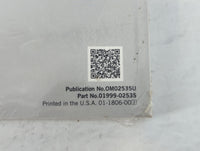 2019 Toyota Corolla Owners Manual Book Guide P/N:01999-02535 OEM Used Auto Parts