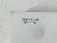 2014 Hyundai Sonata Owners Manual Book Guide P/N:EB80-EU42D OEM Used Auto Parts