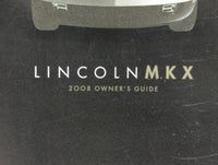 2008 Lincoln Mkx Owners Manual Book Guide P/N:8A1J 19A321 AA OEM Used Auto Parts