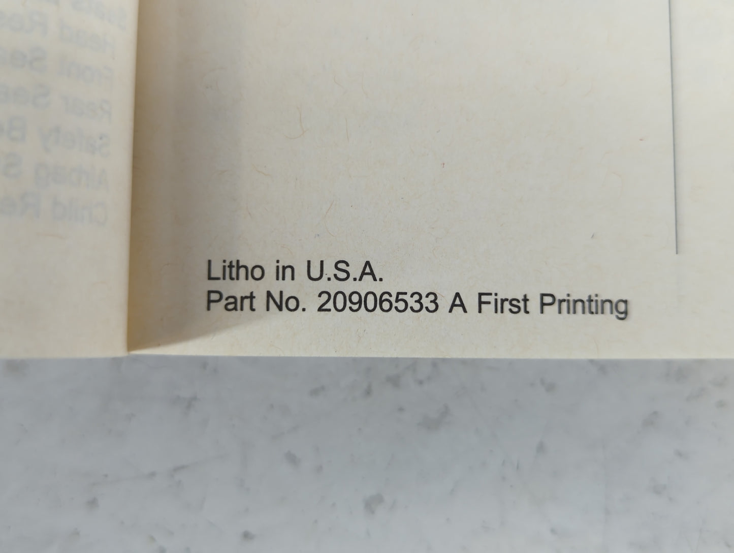2012 Buick Enclave Owners Manual Book Guide P/N:20906533 A OEM Used Auto Parts