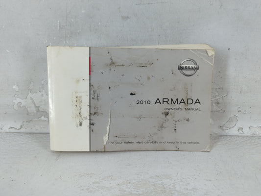 2010 Nissan Armada Owners Manual Book Guide P/N:OM0E TA60U2 OEM Used Auto Parts