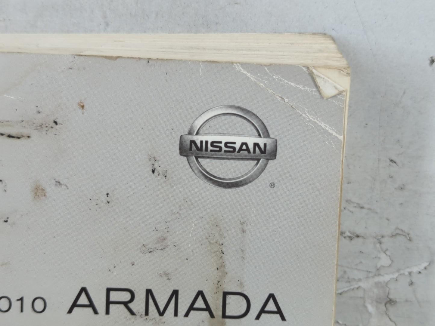 2010 Nissan Armada Owners Manual Book Guide P/N:OM0E TA60U2 OEM Used Auto Parts