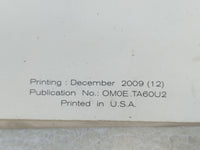 2010 Nissan Armada Owners Manual Book Guide P/N:OM0E TA60U2 OEM Used Auto Parts