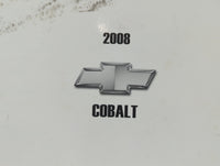 2008 Chevrolet Cobalt Owners Manual Book Guide P/N:25792530 B OEM Used Auto Parts