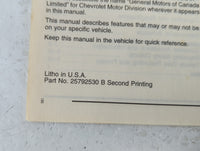 2008 Chevrolet Cobalt Owners Manual Book Guide P/N:25792530 B OEM Used Auto Parts