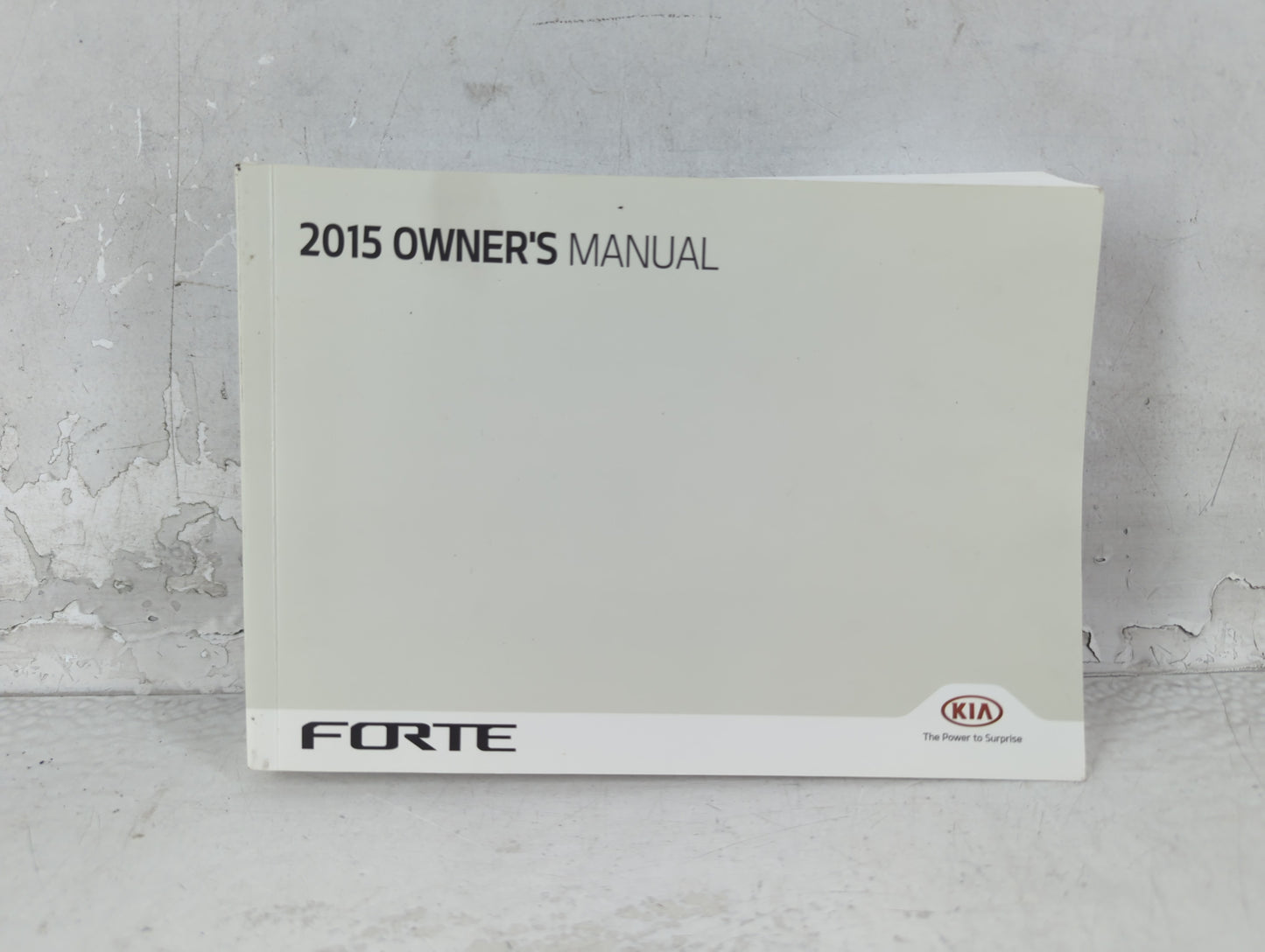 2015 Kia Forte Owners Manual Book Guide P/N:FA7O-EU47F OEM Used Auto Parts