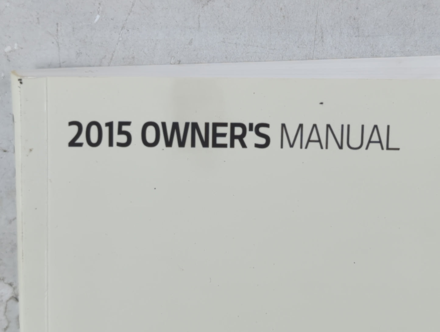 2015 Kia Forte Owners Manual Book Guide P/N:FA7O-EU47F OEM Used Auto Parts
