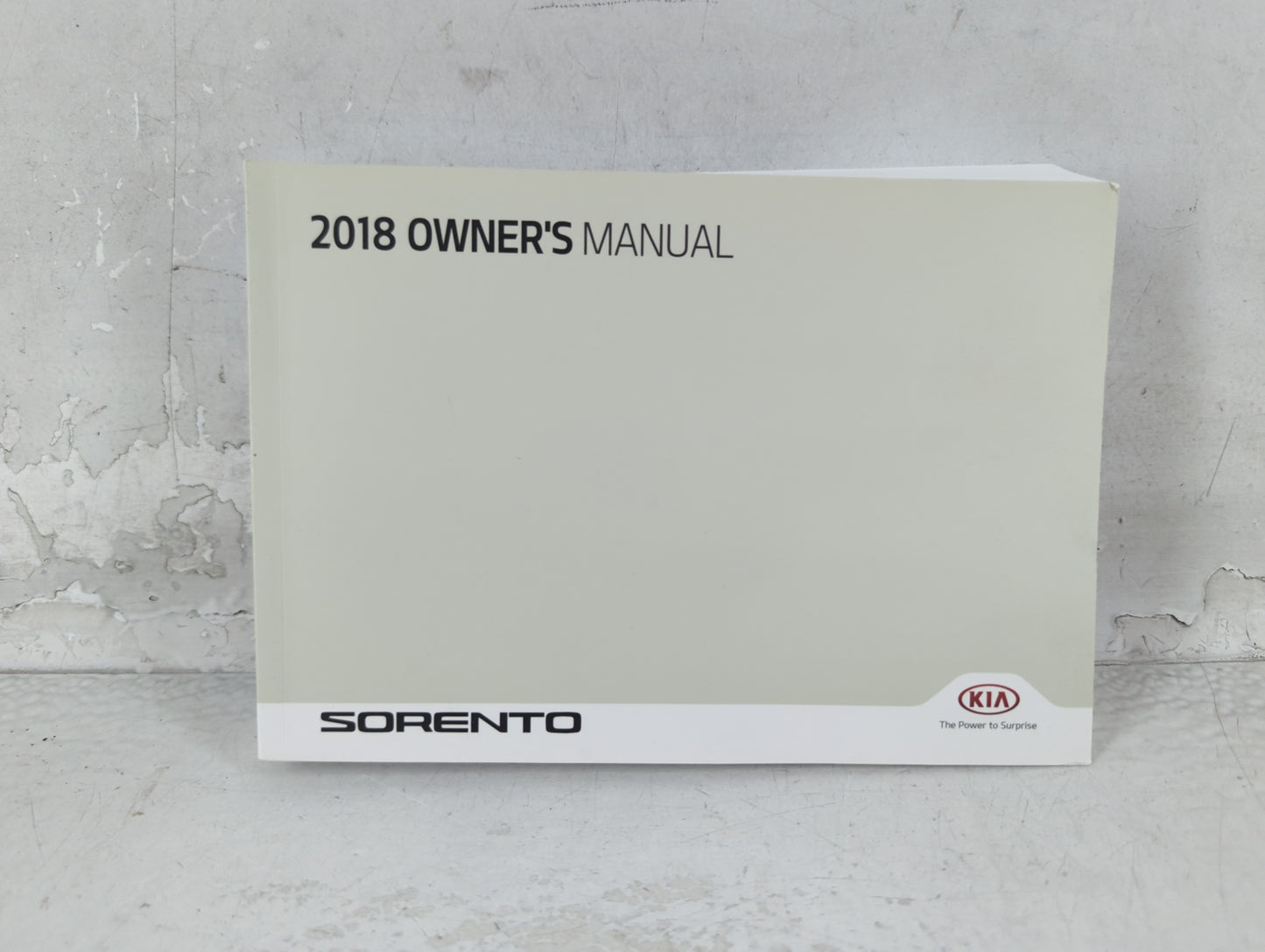 2018 Kia Sorento Owners Manual Book Guide P/N:JXG5-EU7DE OEM Used Auto Parts