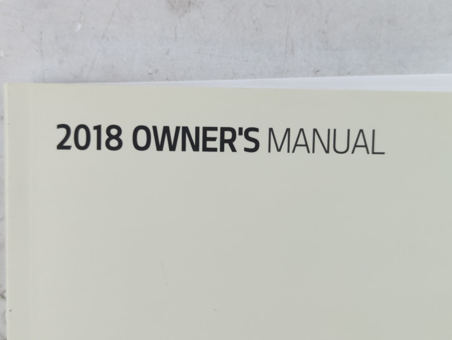 2018 Kia Sorento Owners Manual Book Guide P/N:JXG5-EU7DE OEM Used Auto Parts