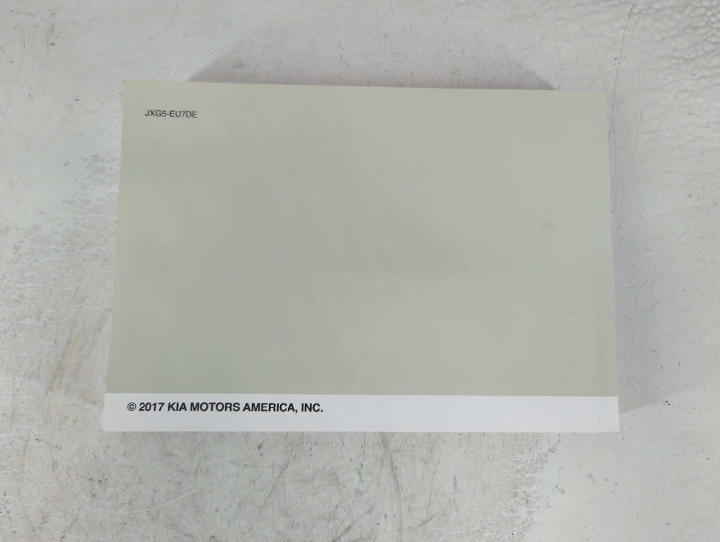 2018 Kia Sorento Owners Manual Book Guide P/N:JXG5-EU7DE OEM Used Auto Parts