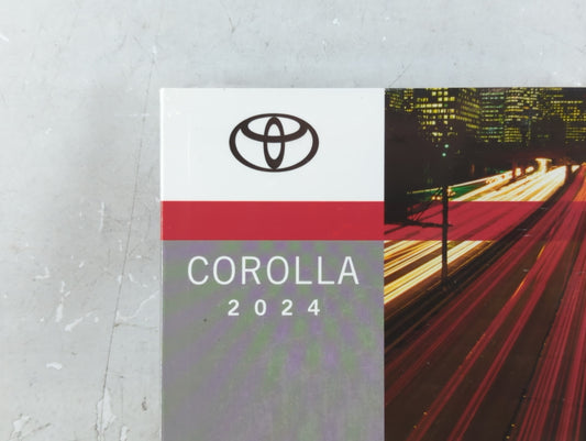 2024 Toyota Corolla Owners Manual Book Guide P/N:01999-02684 OEM Used Auto Parts
