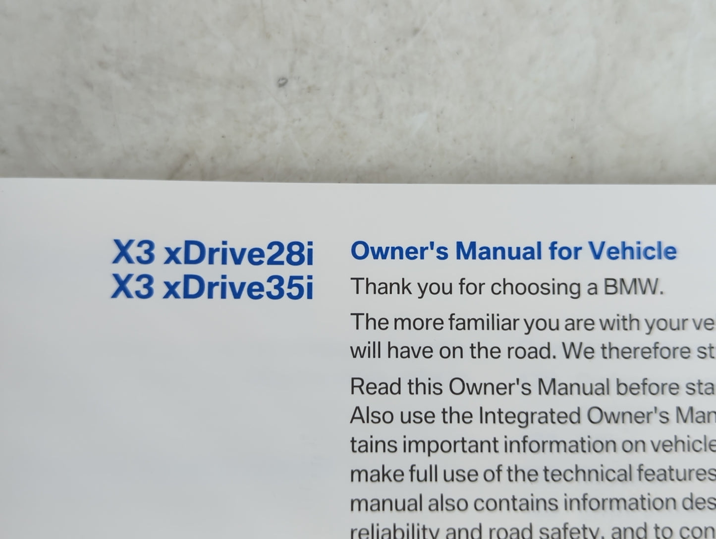 2011 Bmw 320i Owners Manual Book Guide OEM Used Auto Parts
