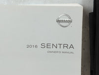 2016 Nissan Sentra Owners Manual Book Guide P/N:OM16EM 0B17U1 OEM Used Auto Parts