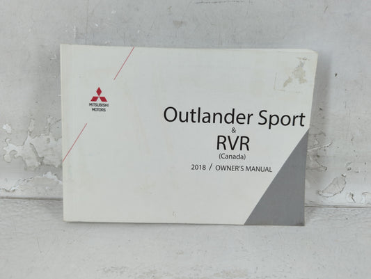 2018 Mitsubishi Rvr Owners Manual Book Guide P/N:9290H587 OEM Used Auto Parts
