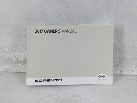 2017 Kia Sorento Owners Manual Book Guide P/N:HXG5-EU68D OEM Used Auto Parts