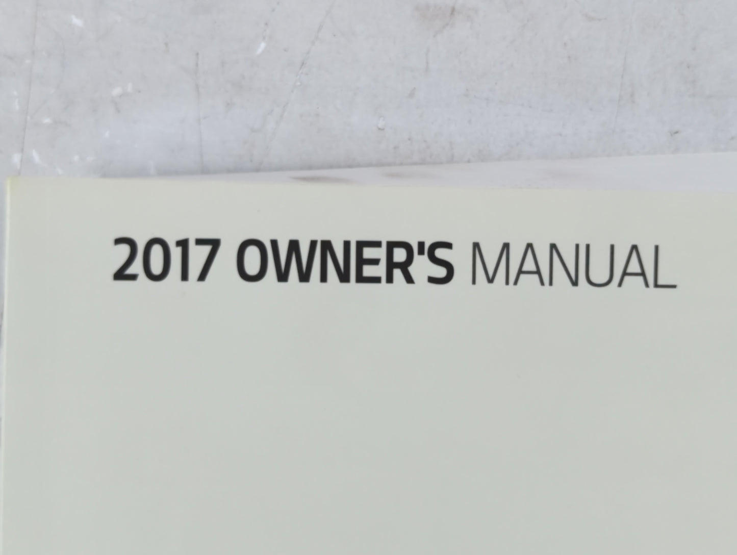2017 Kia Sorento Owners Manual Book Guide P/N:HXG5-EU68D OEM Used Auto Parts