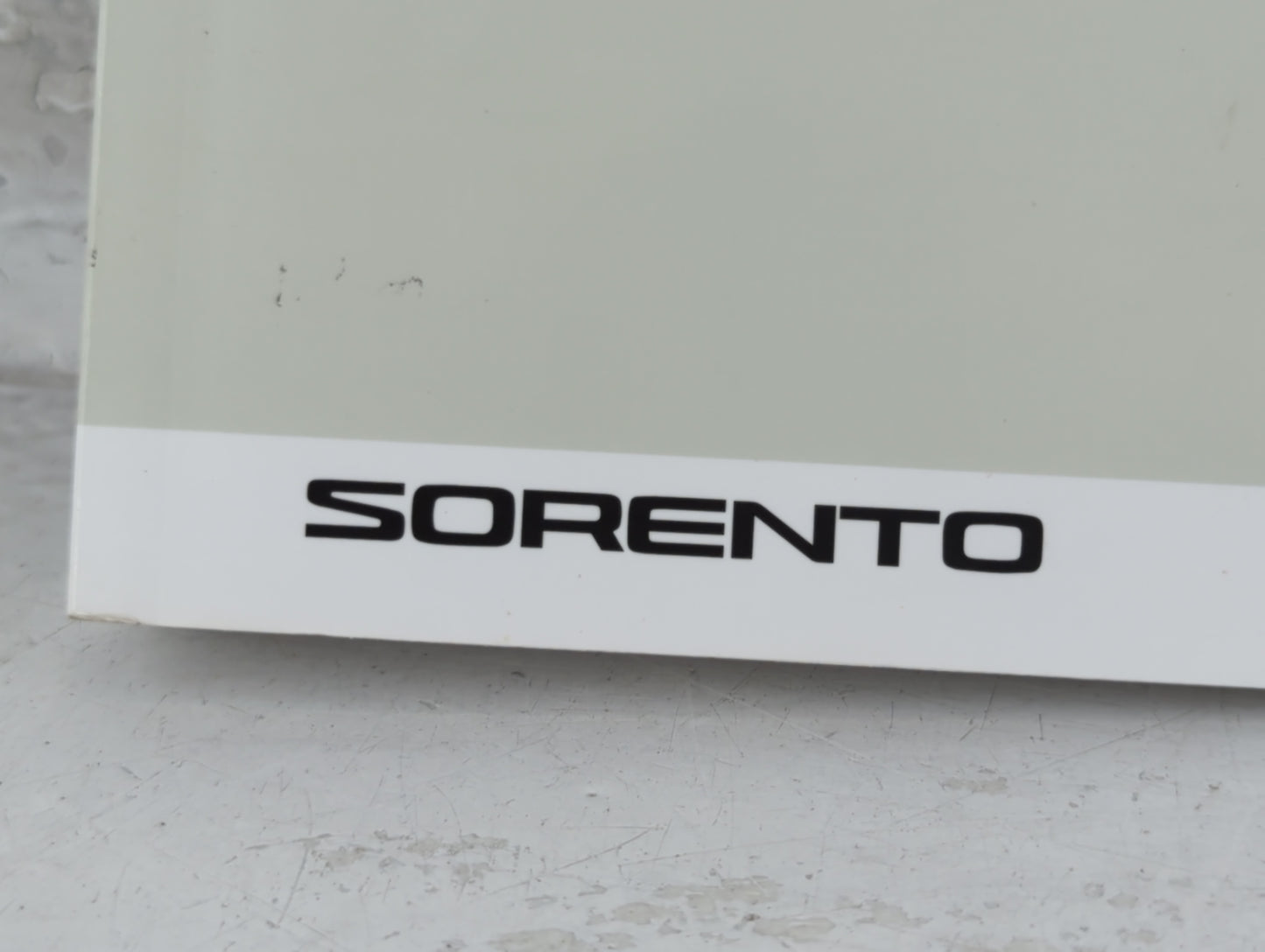 2017 Kia Sorento Owners Manual Book Guide P/N:HXG5-EU68D OEM Used Auto Parts