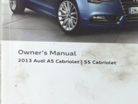2013 Audi A5 Owners Manual Book Guide P/N:133 561 8F0 23 OEM Used Auto Parts