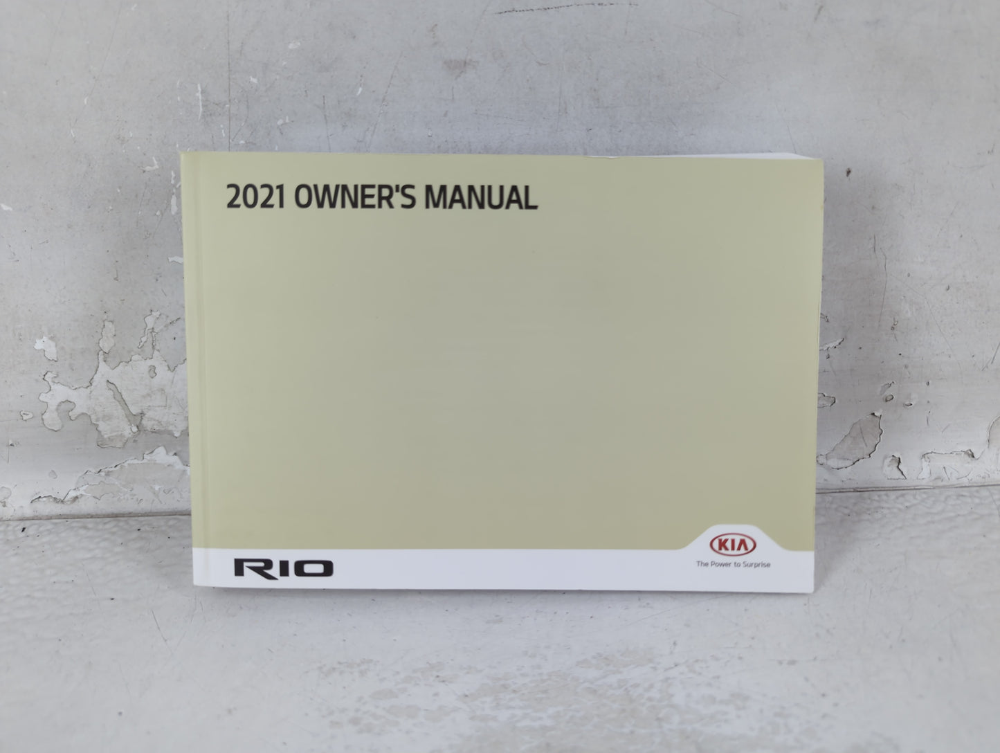 2021 Kia Rio Owners Manual Book Guide P/N:H9S5-EU11A OEM Used Auto Parts