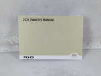2021 Kia Rio Owners Manual Book Guide P/N:H9S5-EU11A OEM Used Auto Parts