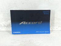 2014 Honda Accord Owners Manual Book Guide P/N:00X31-T2A-6100 OEM Used Auto Parts