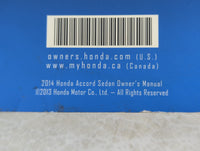 2014 Honda Accord Owners Manual Book Guide P/N:00X31-T2A-6100 OEM Used Auto Parts