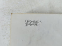 2013 Hyundai Azera Owners Manual Book Guide P/N:A3V0-EU27A OEM Used Auto Parts